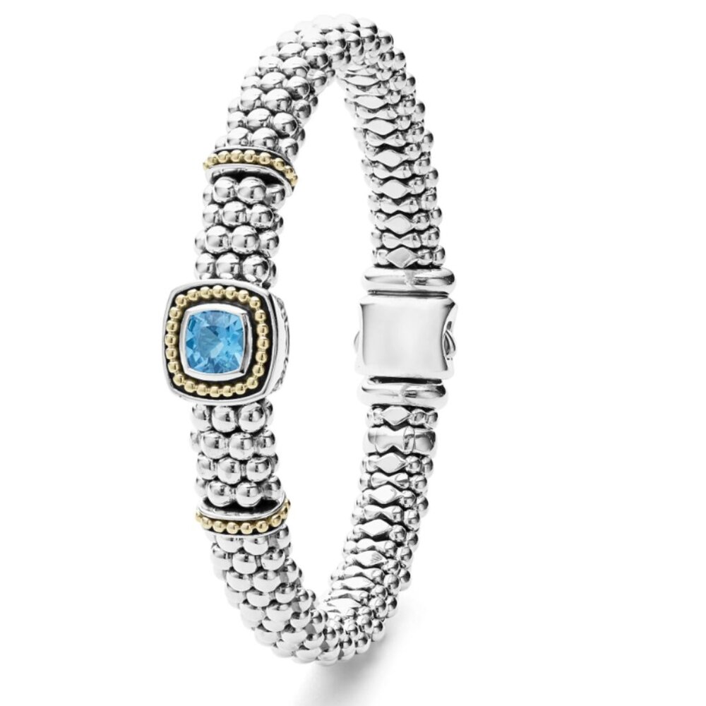 Rittenhouse  Swiss Blue Topaz Caviar Bracelet | 9mm from Lagos Sz 7&7.5